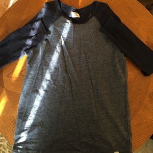 Lucky Brand Long Sleeve Shirt Grey Blue M Medium